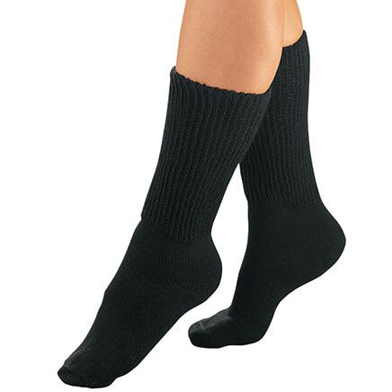 Cloud Soft Socks with Grippers, 5 Pairs - Miles Kimball