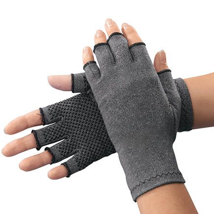 Light Compression Gloves with Grippers-344502