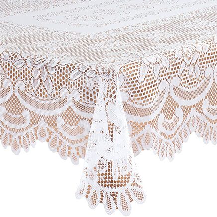 White Rose Lace Tablecloth-344548