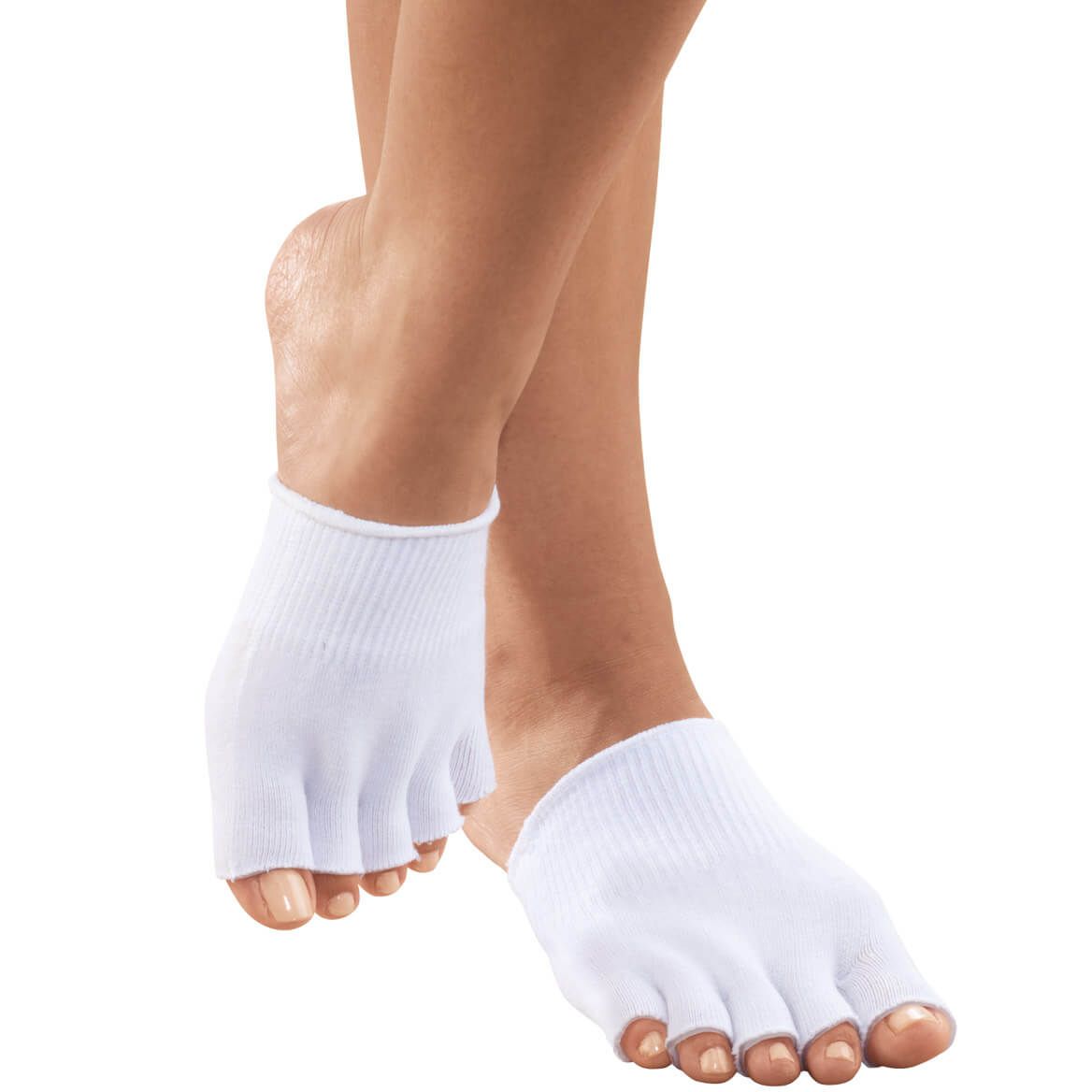 Silver Steps™ Open Toe Gel Socks + '-' + 345550