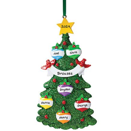 Personalized Glitter Tree Ornament-346137