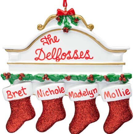 Personalized Christmas Mantel Stocking Ornament-346431