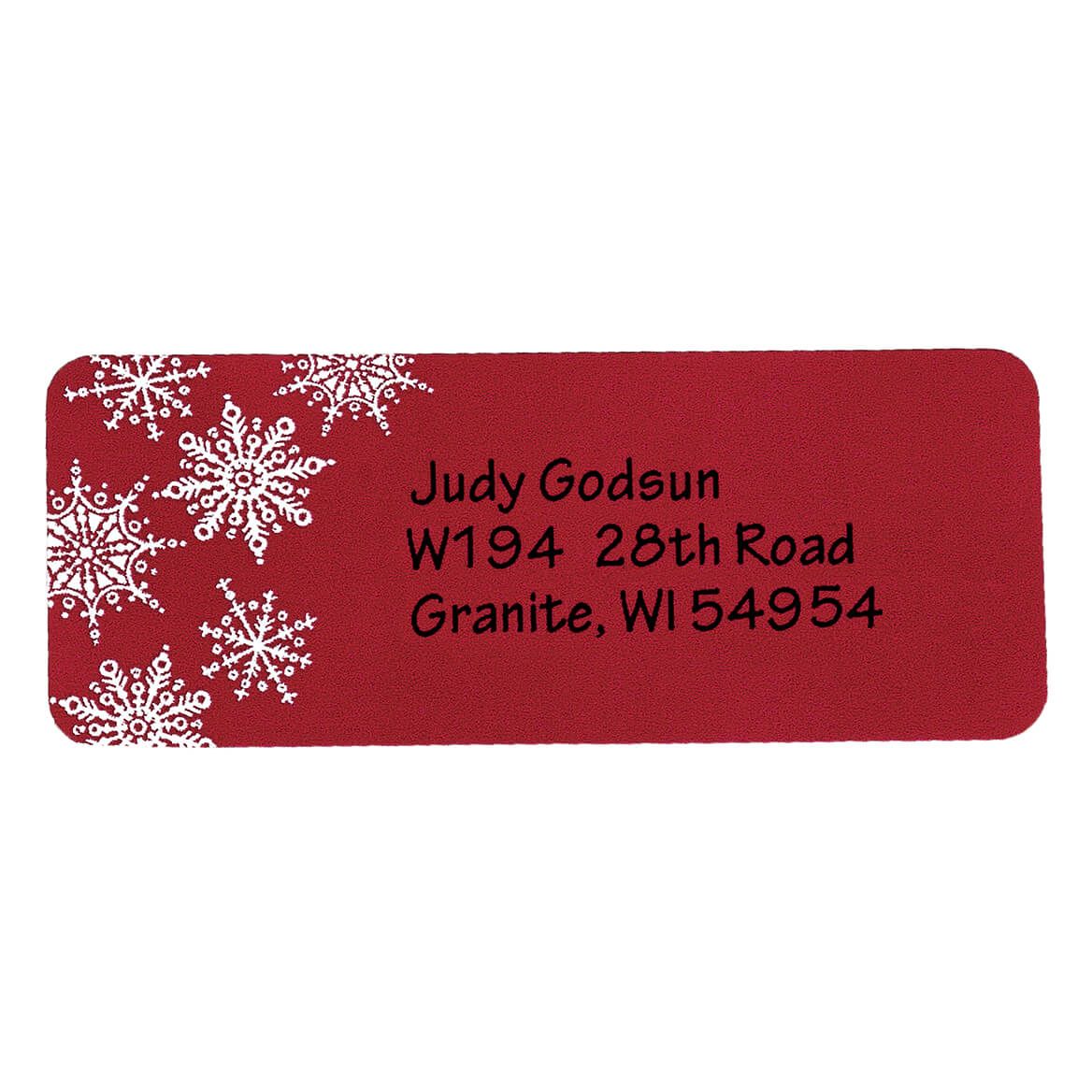 Large Print Red Snowflake Address Labels - Set of 250 + '-' + 346824