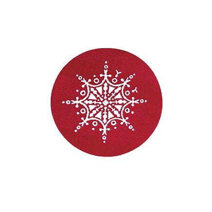 Red Snowflake Seals Set of 250-346825