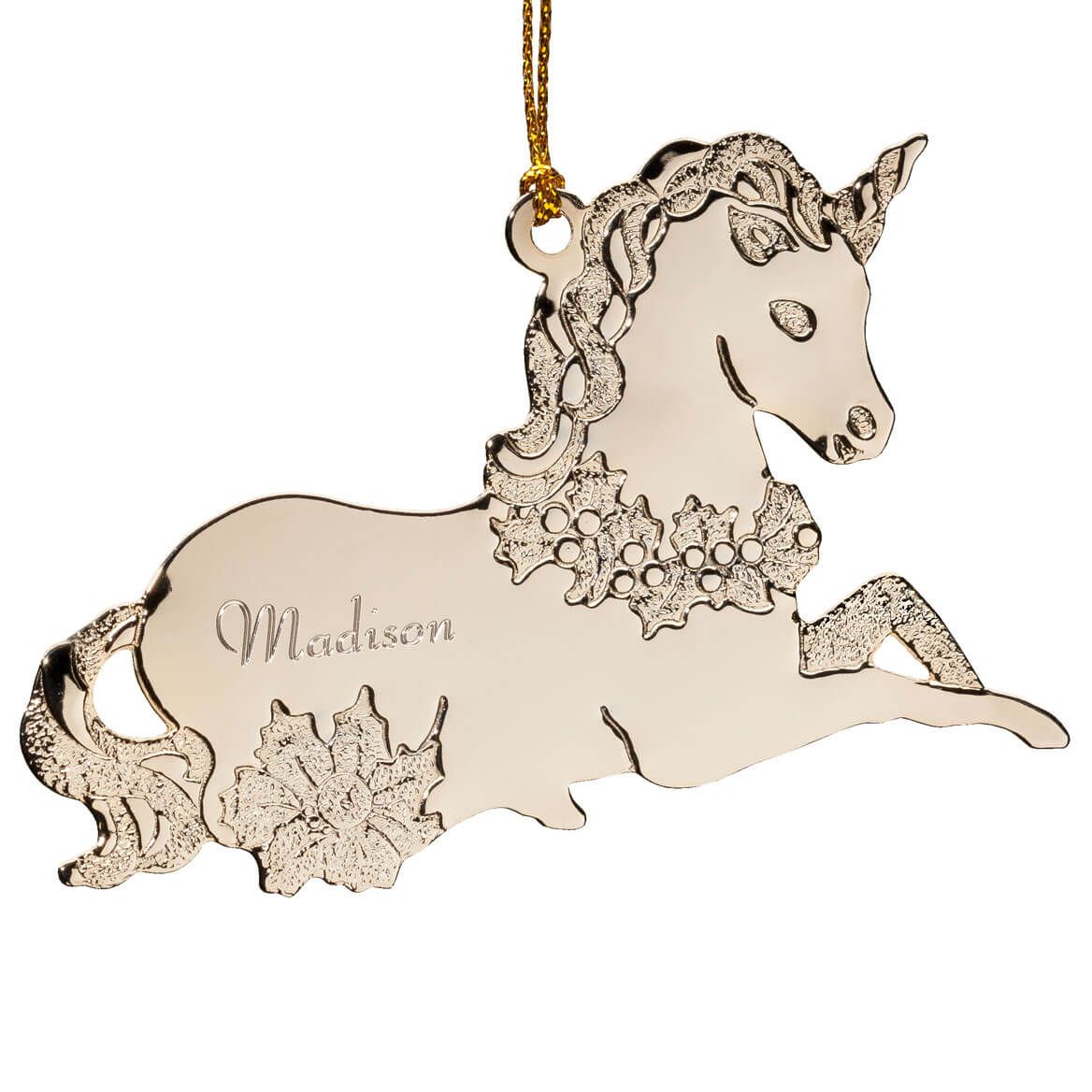 Personalized Unicorn Metal Ornament + '-' + 347578