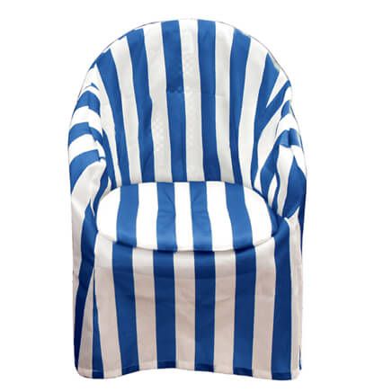 Striped Patio Chair Cover with Cushion-348757