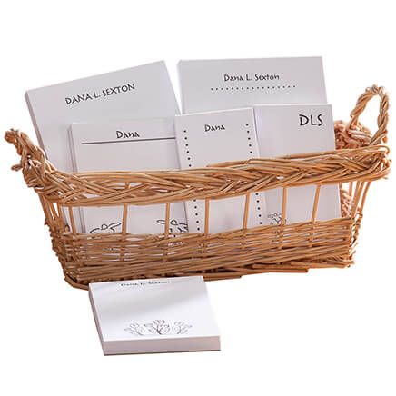 Personalized Notepad Flower Basket-349457