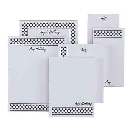 Personalized Polka Dots Basketful of Notepads Refill Set of 6-349462