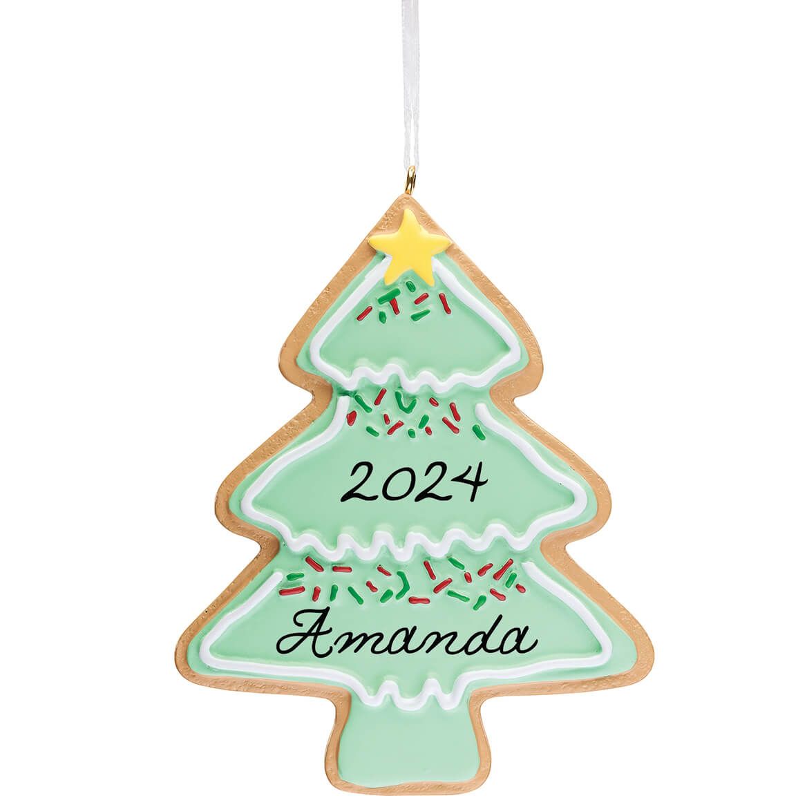 Personalized Christmas Tree Cookie Ornament + '-' + 349603
