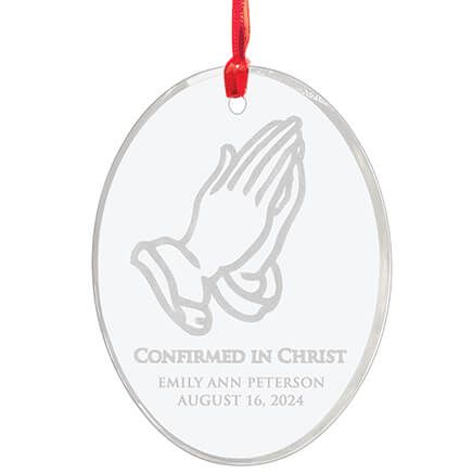 Personalized Glass Confirmation Ornament-349935