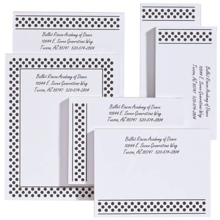 Personalized Polka Dots Business Notepads Refill Set of 6-350385