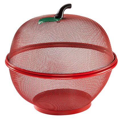 Apple-Shaped Mesh Basket-350435