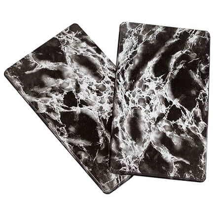 Black Marble Burner Covers Set of 2-351050