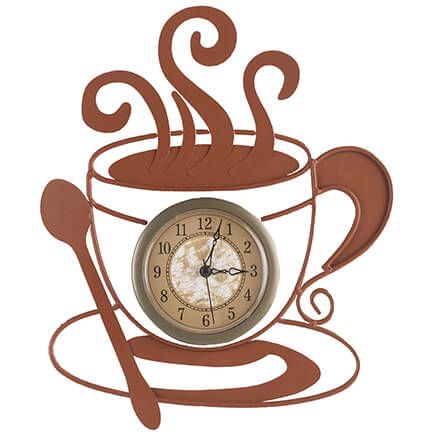 Metal Coffee Clock-352016