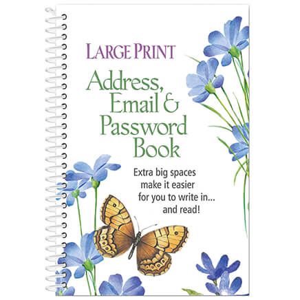 Large Print Address, Email & Password Book-352395