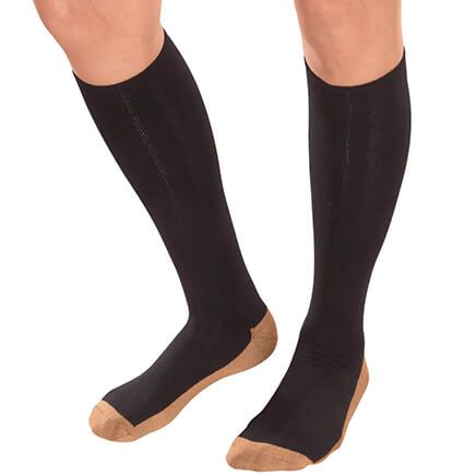 Copper Compression Socks by Silver Steps™, 1 Pair-352491