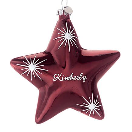 Personalized Birthstone Star Ornament-352826