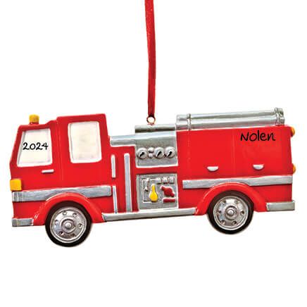 Personalized Fire Truck Ornament-353205
