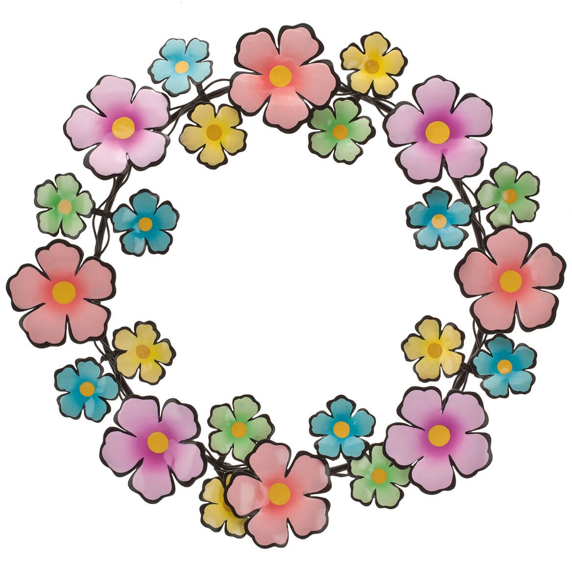 Metal Flowers Wreath by Fox River Creations™ + '-' + 354110