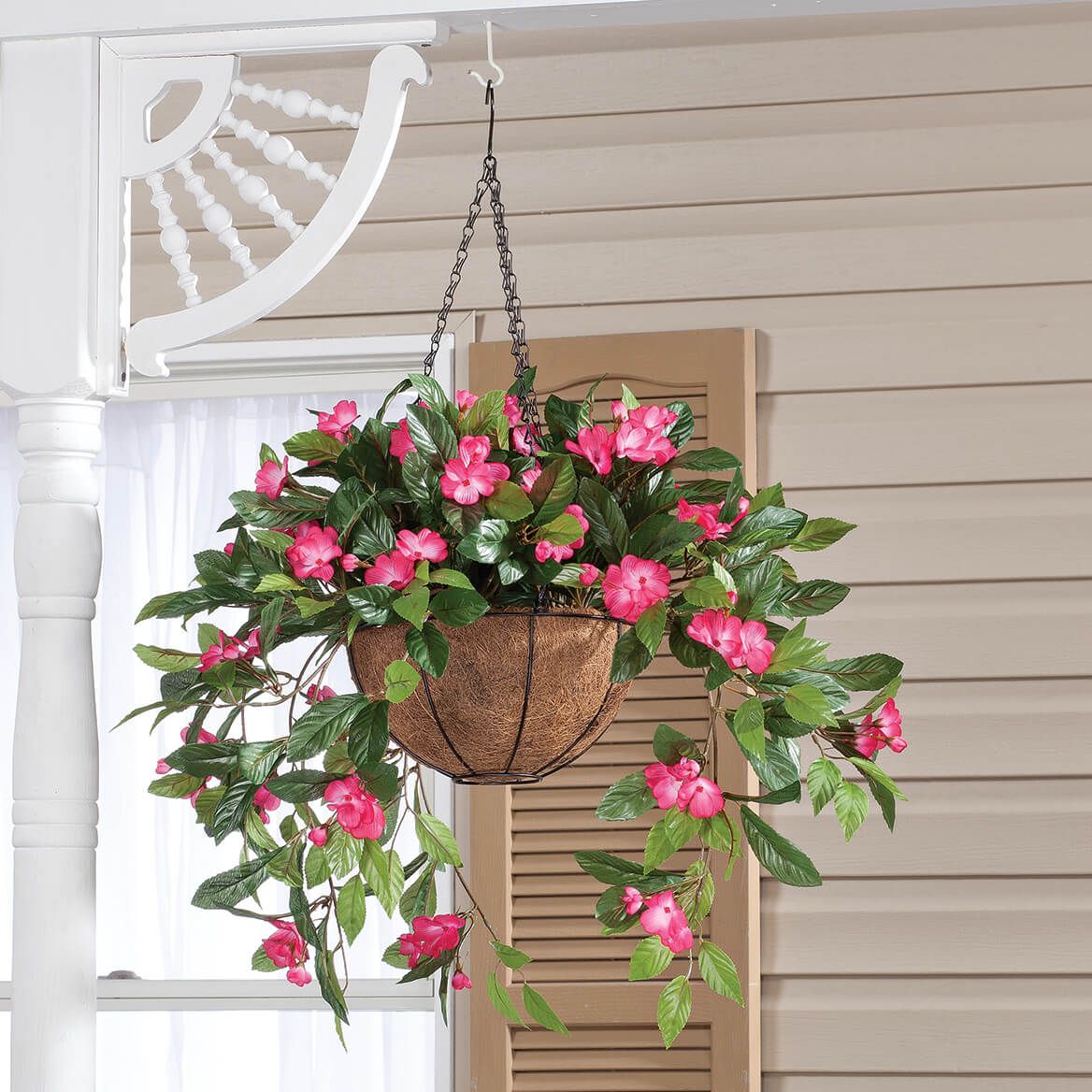 Fully Assembled Impatiens Hanging Basket by OakRidge™