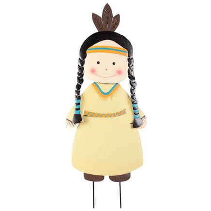 Native American Girl Lawn Stake by Fox River™ Creations-355582