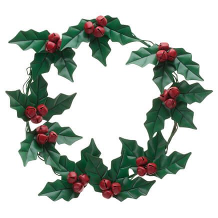 Holly and Berries Metal Wreath by Fox River Creations™-355882