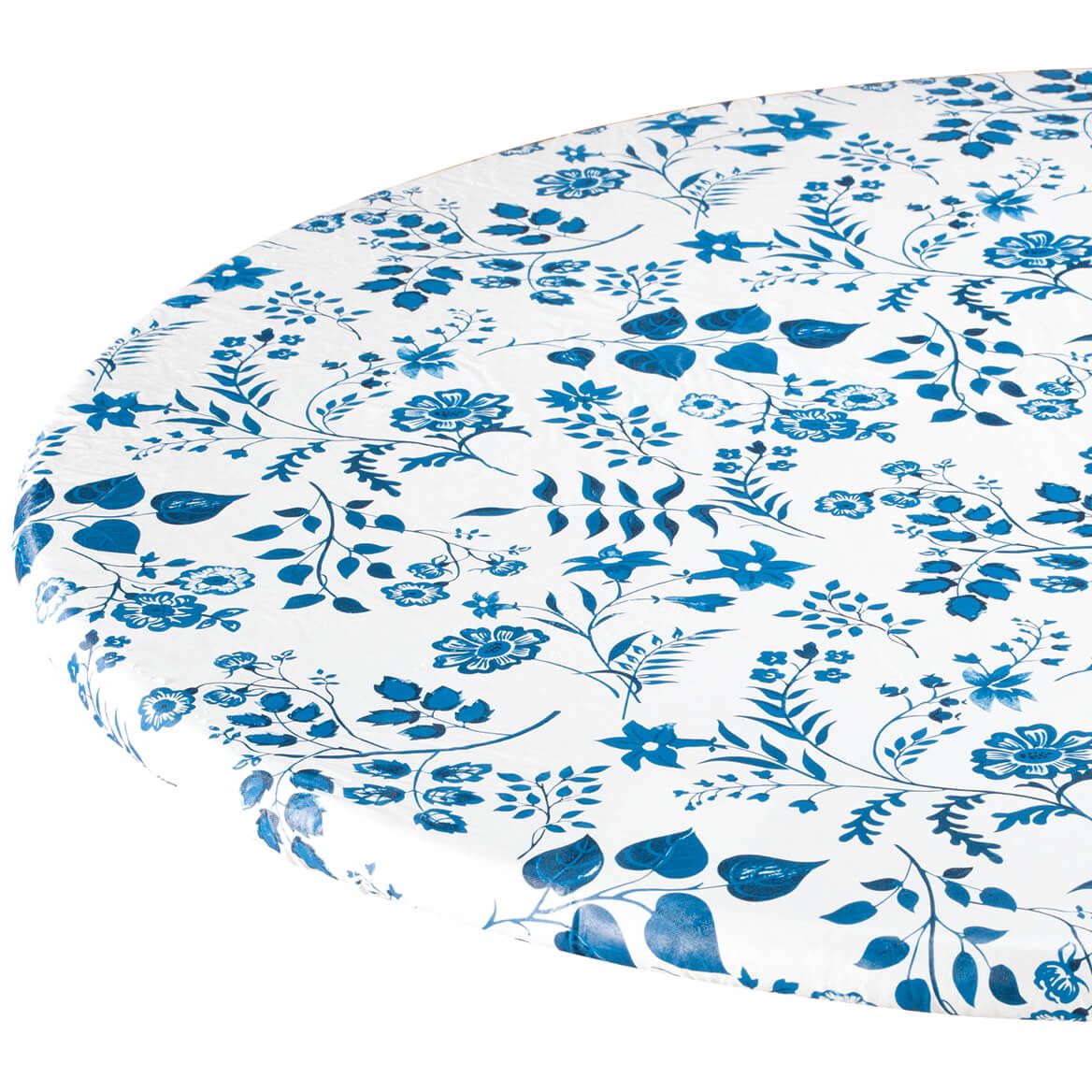 Flowing Flowers Vinyl Elasticized Table Cover By Home-Style Kitchen™ + '-' + 355908