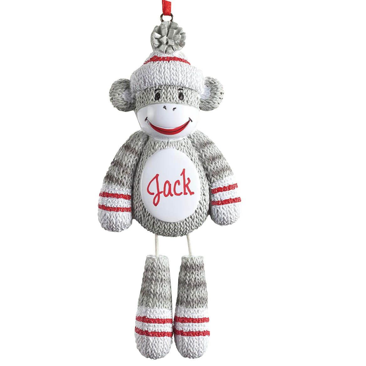 Personalized Sock Monkey Ornament + '-' + 355974
