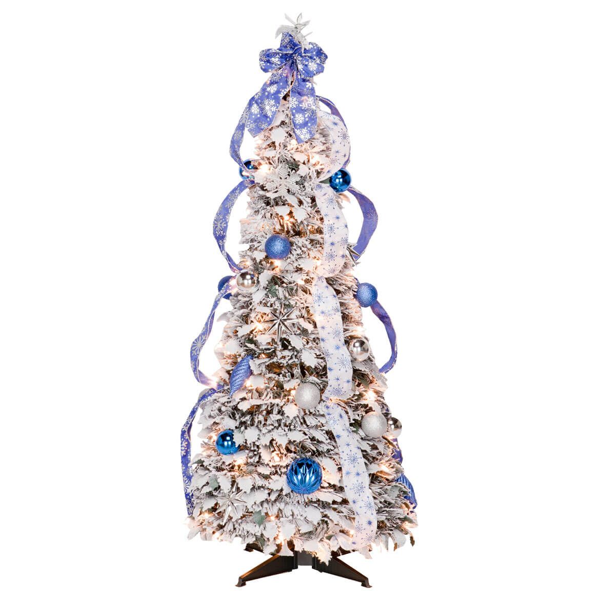 4' Snow Frosted Winter Style Pull-Up Tree by Holiday Peak™ + '-' + 356286