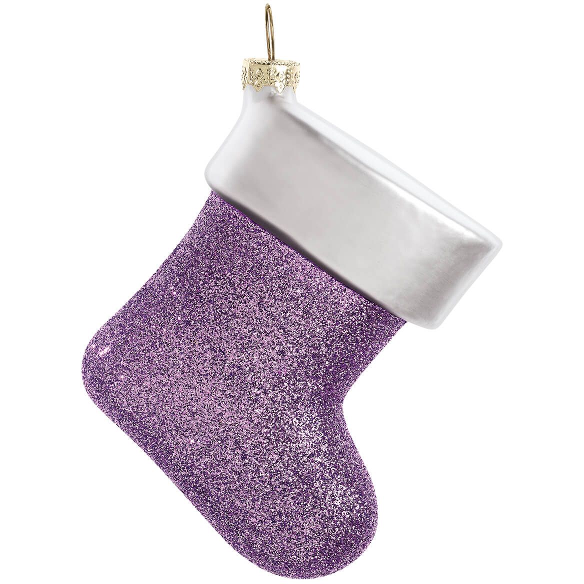 February Birthstone Glitter Stocking Ornament + '-' + 356454