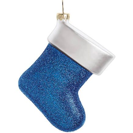 September Birthstone Glitter Stocking Ornament-356461