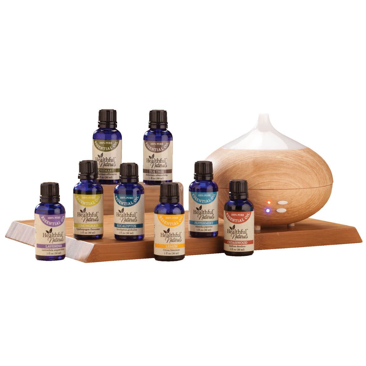 Healthful™ Naturals Deluxe Essential Oil Kit & 280 ml Diffuser + '-' + 356537