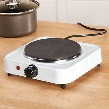 White Solid Single Top Hot Plate by Home Style Kitchen-356738