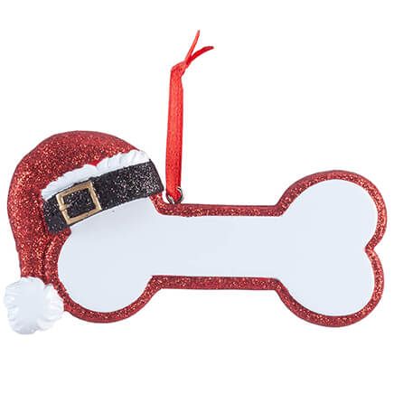 Santa Dog Bone Ornament-357813