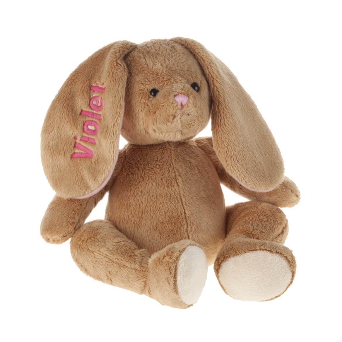 Personalized Brown Plush Bunny + '-' + 358204