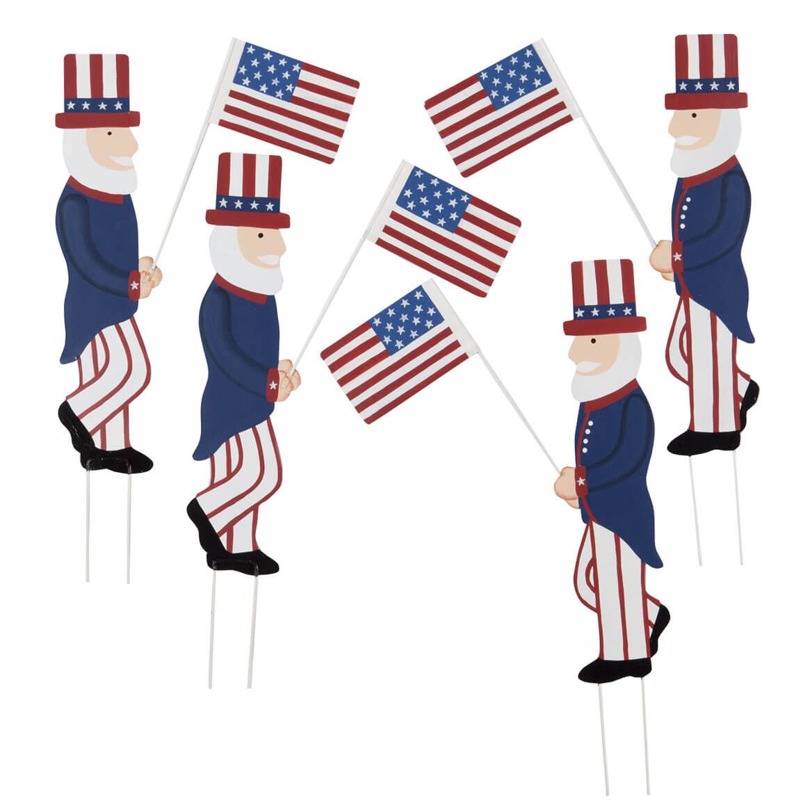 Uncle Sam Metal Yard Stakes, Set/4 by Fox River Creations™ + '-' + 358763