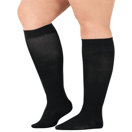 Silver Steps™ Wide Calf Compression Socks, 15–20 mmHg-358895