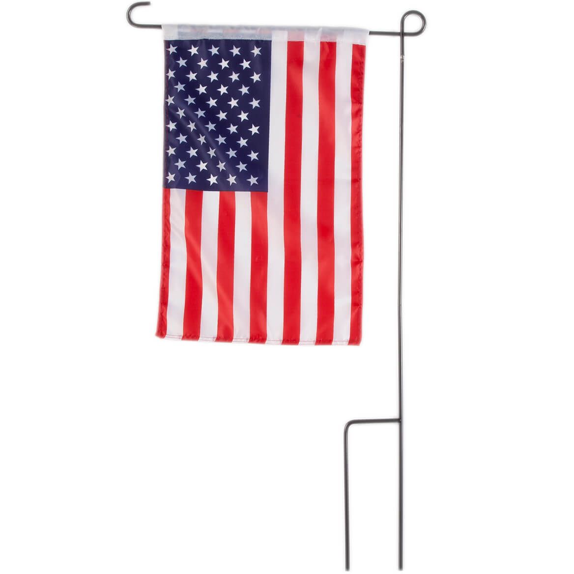 American Flag Garden Flag and Pole + '-' + 359072