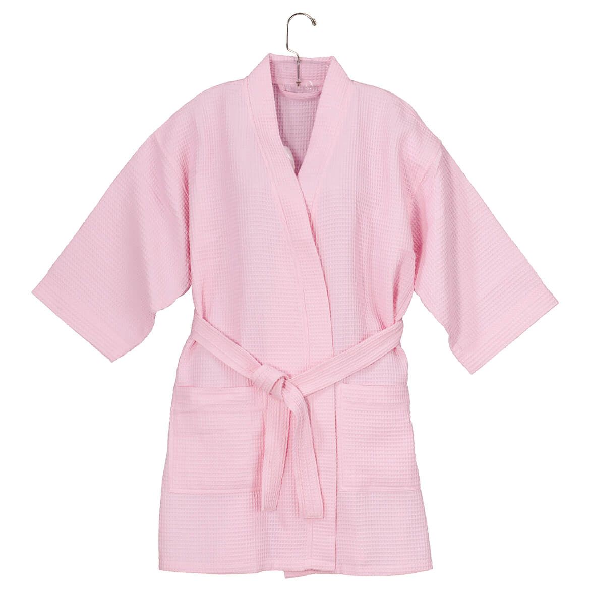 Pink Short Waffle Robe, XL-XXL + '-' + 359316