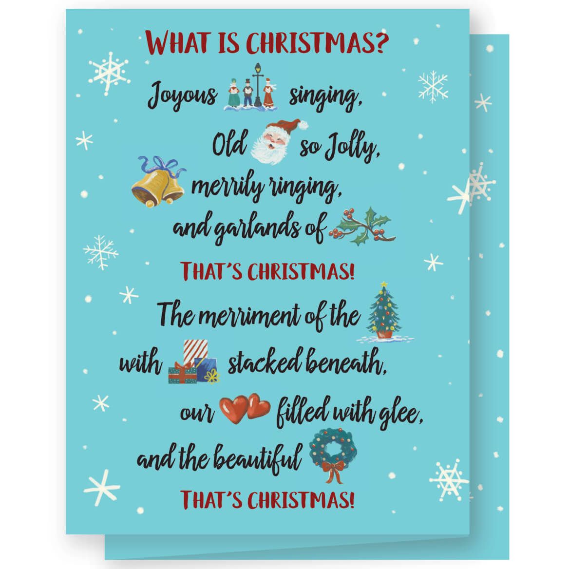 Personalized What is Christmas Card Set of 20 + '-' + 360161