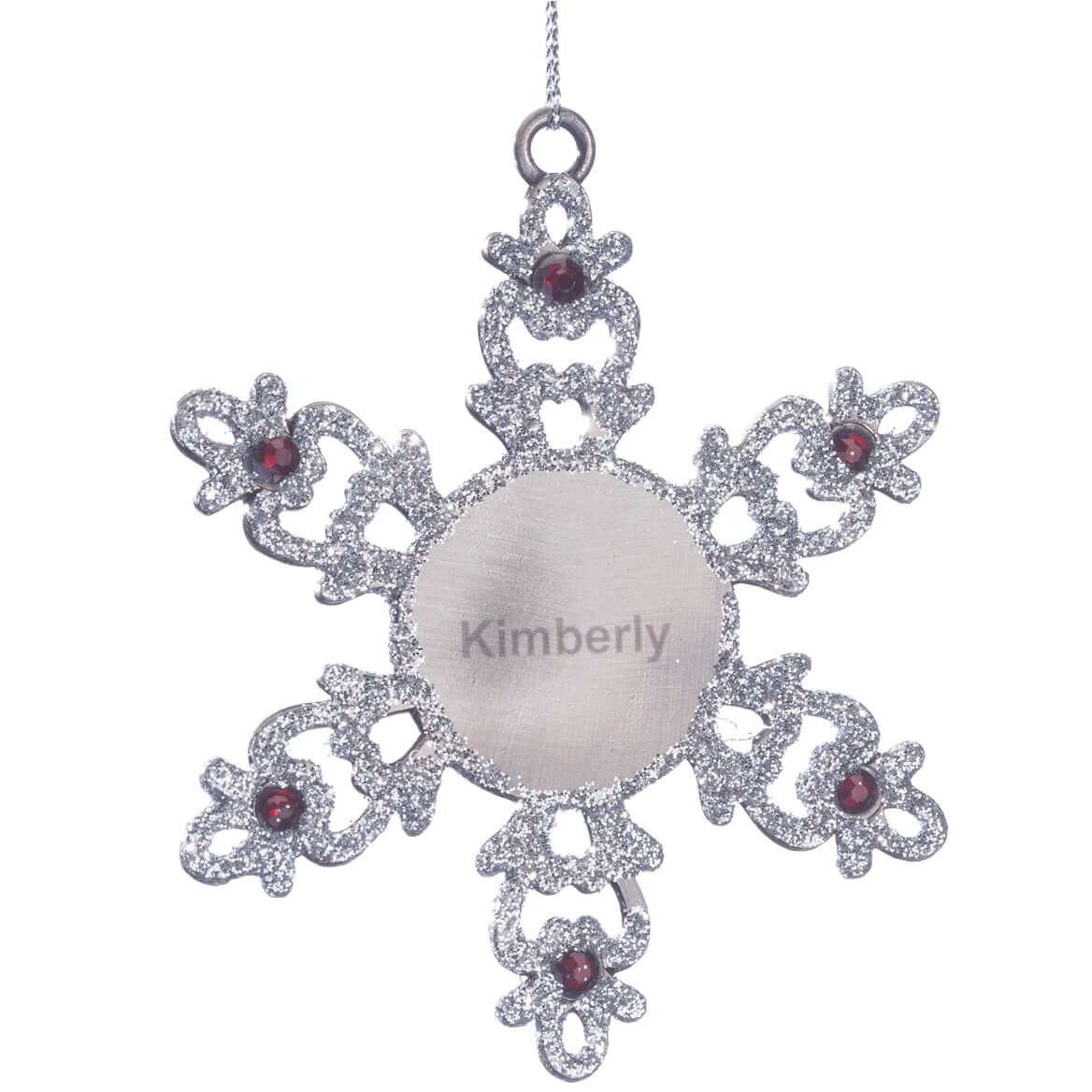Personalized Birthstone Snowflake Pewter Ornament + '-' + 360373