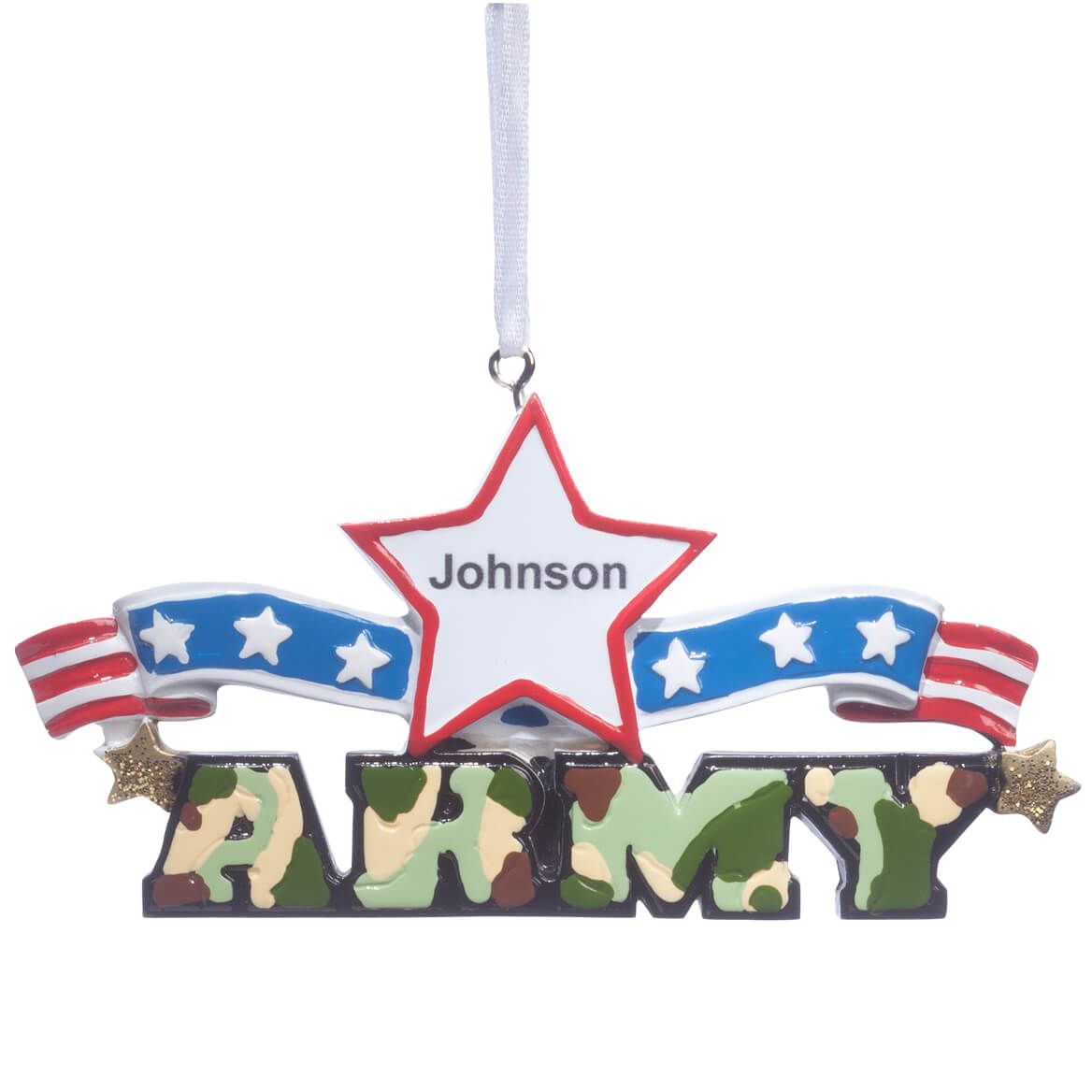 Personalized Resin Military Ornament + '-' + 360376