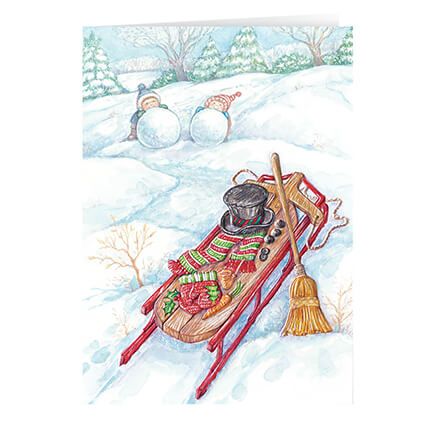 Wintertime Fun Non- Personalized Christmas Card set of 20-360454