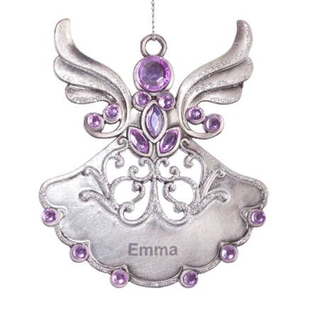 Personalized Birthstone Angel Pewter Ornament-360587