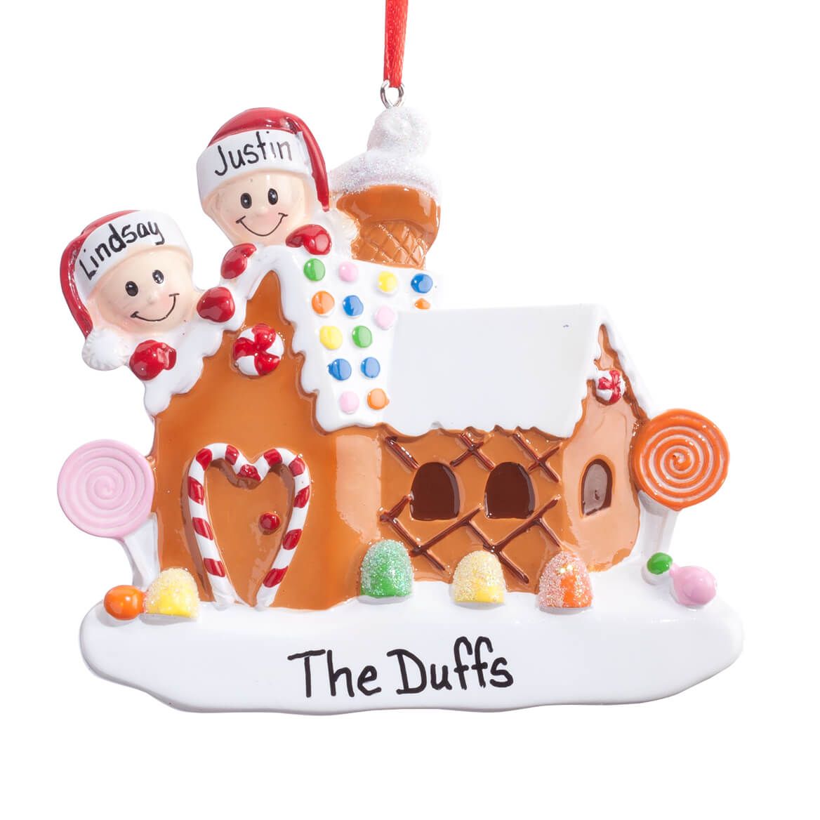 Personalized Gingerbread Family Ornament + '-' + 360613