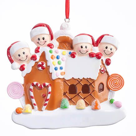 Gingerbread Family Ornament, Family of 4-360953