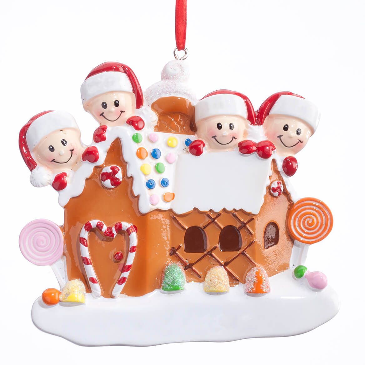 Gingerbread Family Ornament, Family of 4 + '-' + 360953