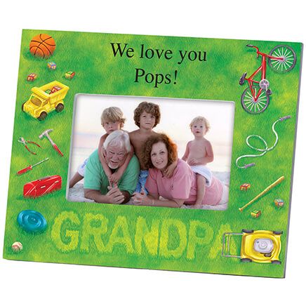 Personalized Lawn Words Grandpa Frame-361189