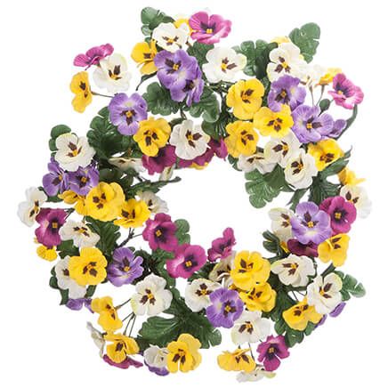 14" Pansy Wreath by OakRidge™-362068