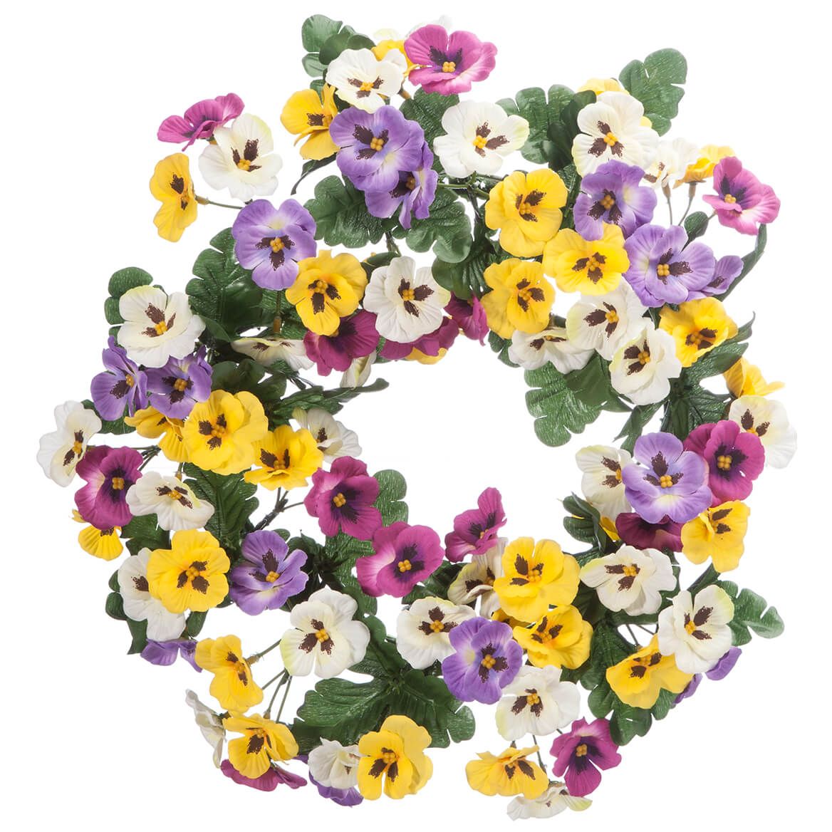 14" Pansy Wreath by OakRidge™ + '-' + 362068